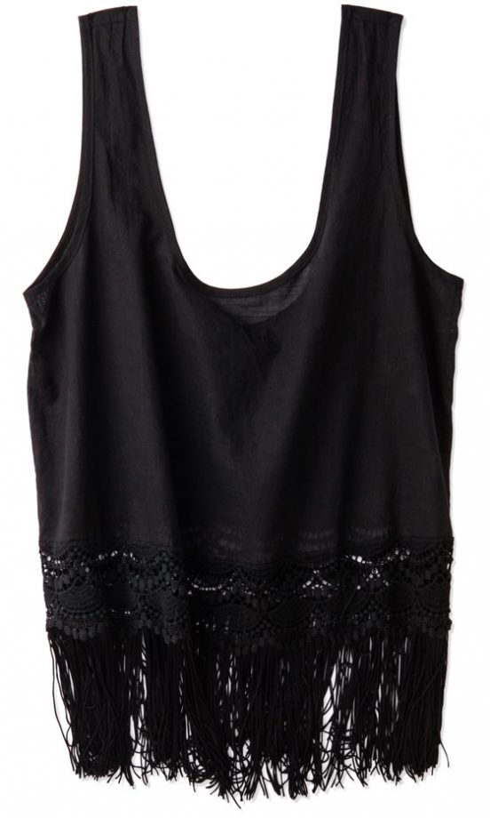 Forever 21 SS13 Sky Ferreira Tasselled Crop Top