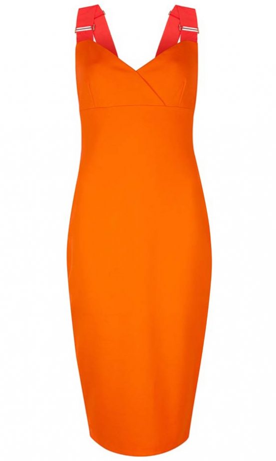 Ted Baker Orange Body Con Dress, £119