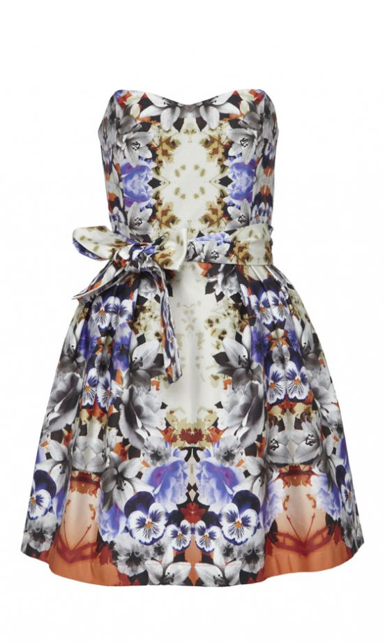 ASOS Bow Waist Floral Prom Dress, £55