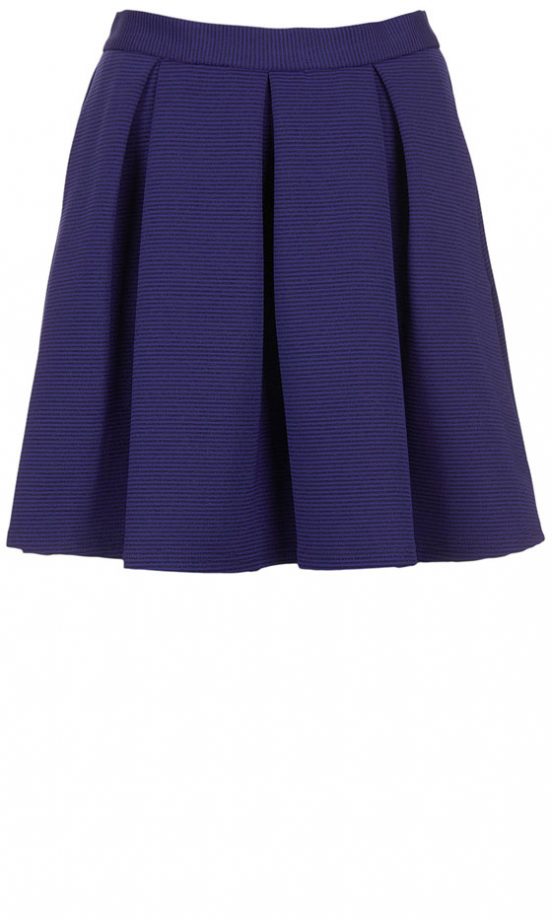 Topshop Cobalt Ribbed Skirt, £34