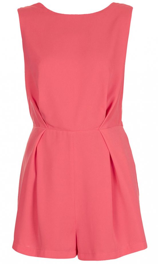 Topshop Coral Playsuit, £48