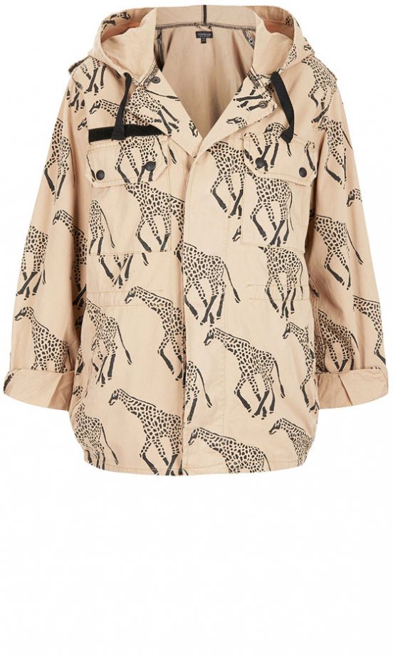 Topshop Giraffe Print Parka, £58