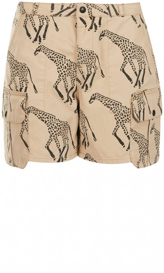 Topshop Giraffe Print Short, £34