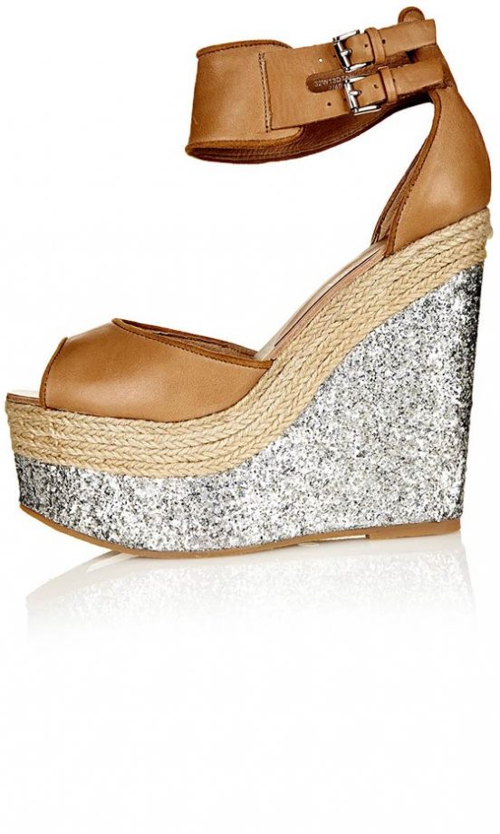 Topshop Glitter Wedges, £65