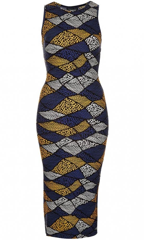 Topshop Aztec Midi Dress, £30