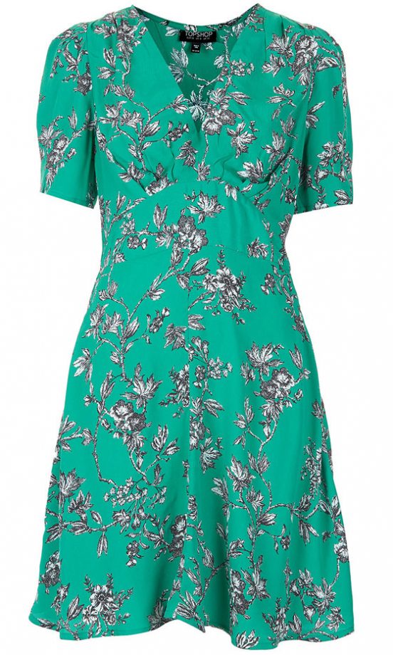 Topshop Floral Tea Dress, £46