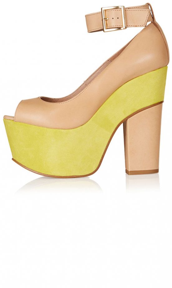 Topshop Neon Platforms, £82