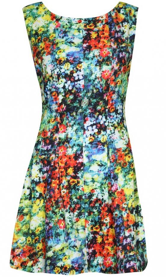 Boohoo Floral Lantern Dress, £25