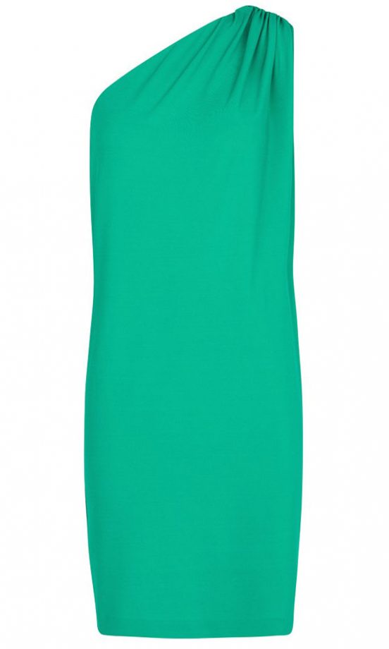 Mango Vibrant Green One Shoulder Dress, £34.99