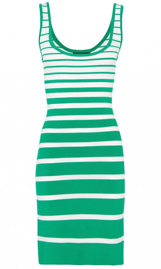 Mango Vibrant Green Stripped Dress, £22.99