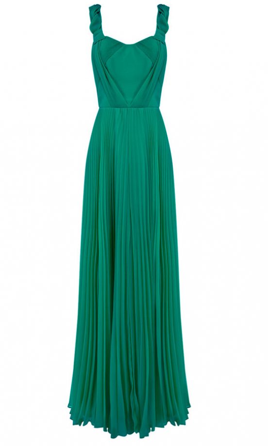 Oasis Vibrant Green Pleated Maxi Dress, £130