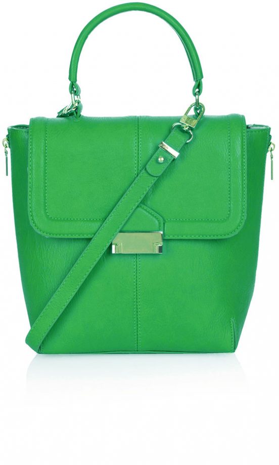 Topshop Vibrant Green Padlock Bag, £35