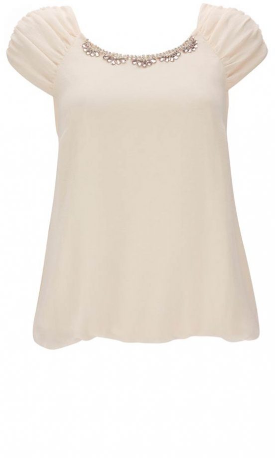 Wallis Cream Embellished Blouse, £33