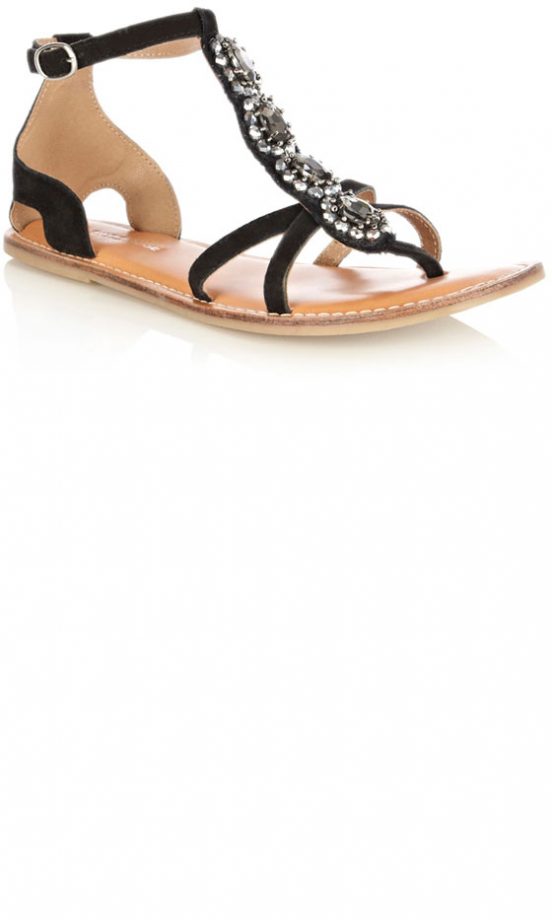 Warehouse Black Sandals, £34