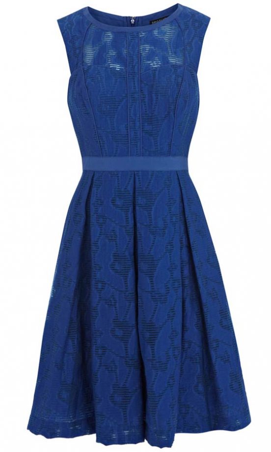 Warehouse Blue Piped Dress, £75