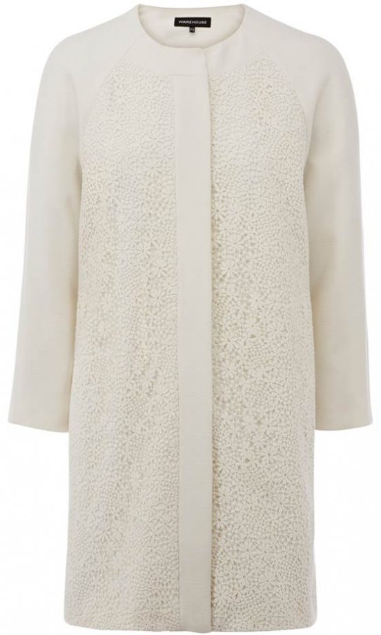 Warehouse Lace Front Coat, £100