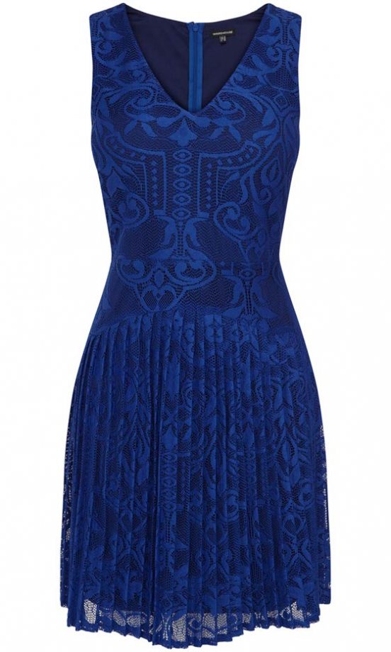 Warehouse Pleat Lace Dress, £55