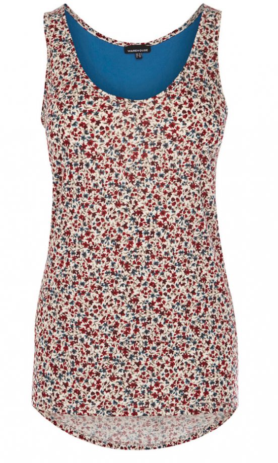 Warehouse Ditsy Print Vest, £22