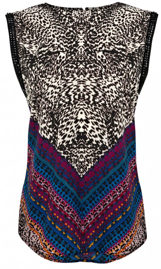 Warehouse Tribal Print Top, £42