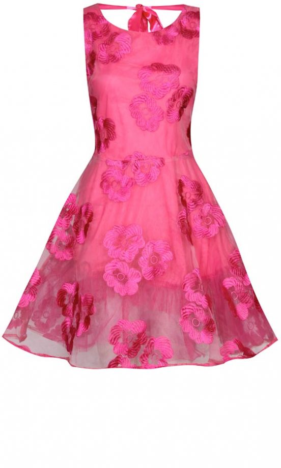 Boohoo Organza Open Back Prom Dress, £30