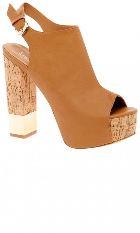 Boohoo Cork Heels, £30