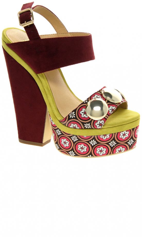 ASOS Printed Colour Block Heels, £55