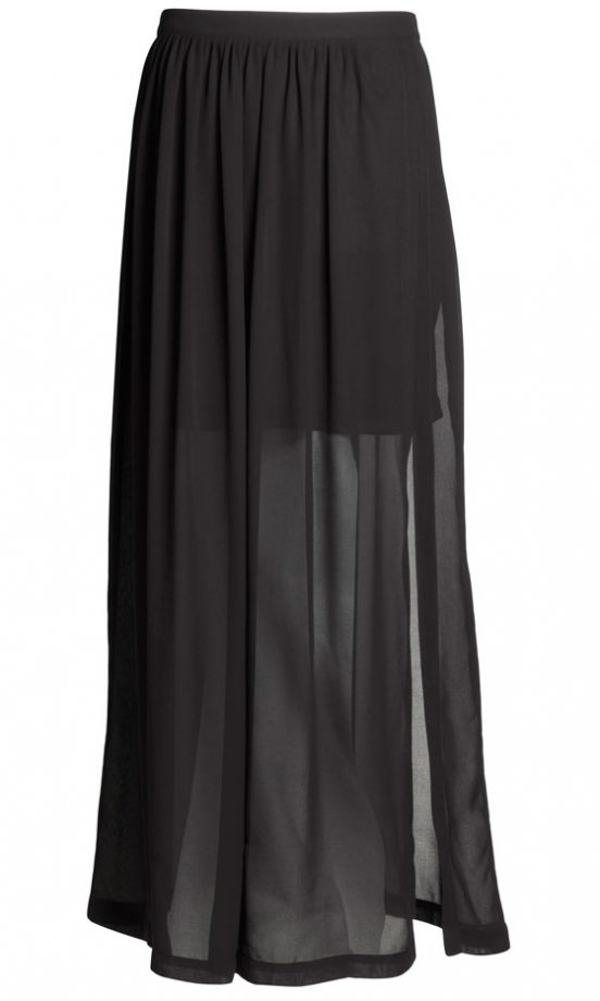 H&M 'New Icon' Black Sheer Skirt, £14.99
