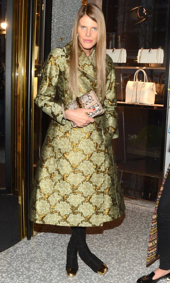 Anna Dello Russo At The Opening Of The New Valentino Store In Paris, 2013