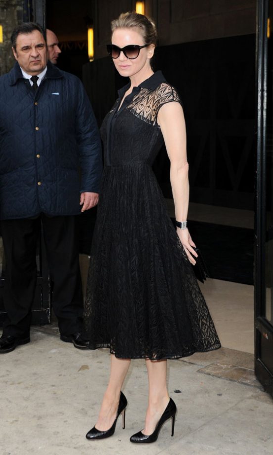 Renee Zellweger At The Miu Miu AW13 Show At Paris Fashion Week, 2013