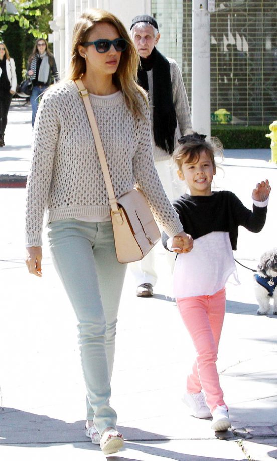 Jessica Alba And Honor Marie Out For Breakfast In LA, 2013