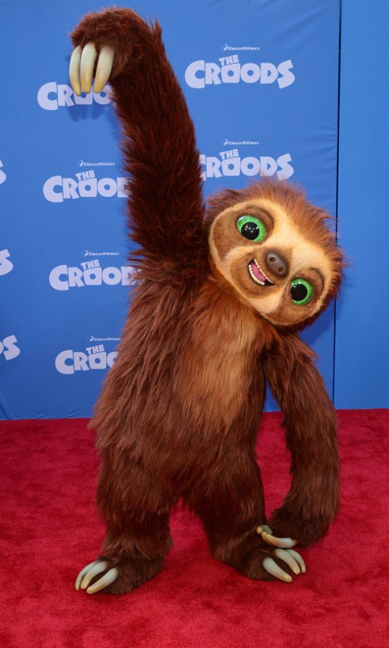 The Sloth Character At The Film Premiere Of 'The Croods', 2013