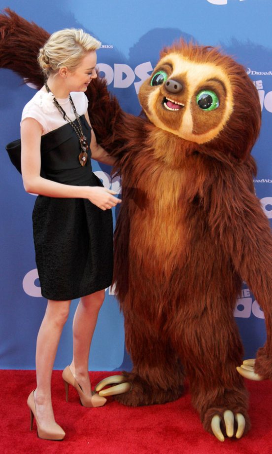 Emma Stone At The Film Premiere Of 'The Croods', 2013