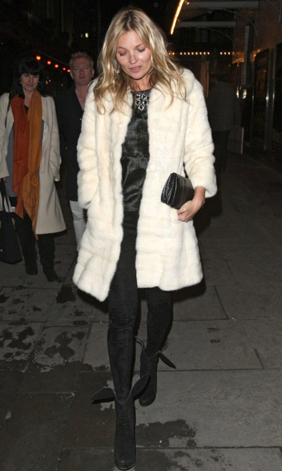 Kate Moss Out In London, 2013