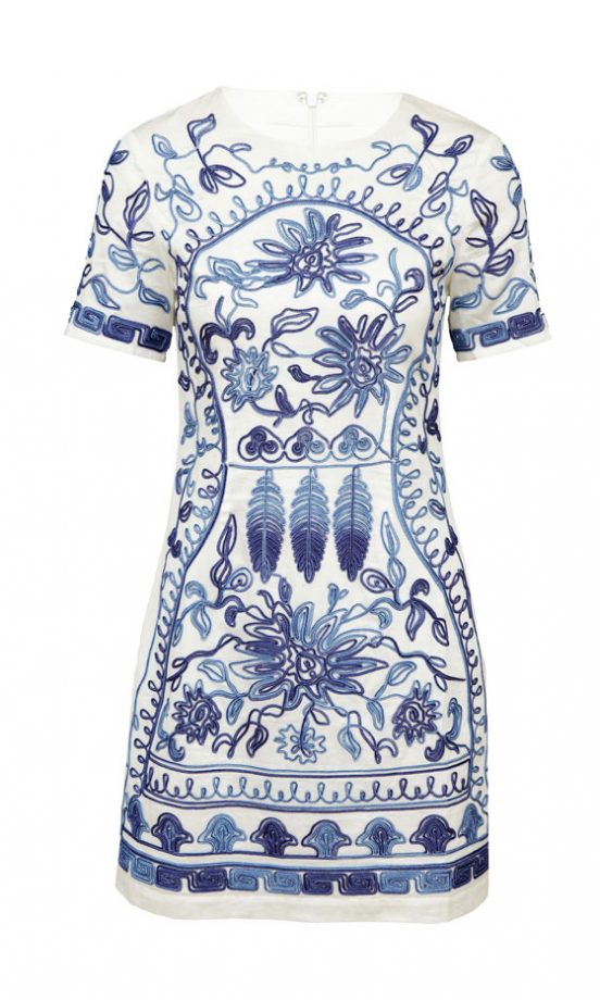 ASOS Blue Flower Shift Dress