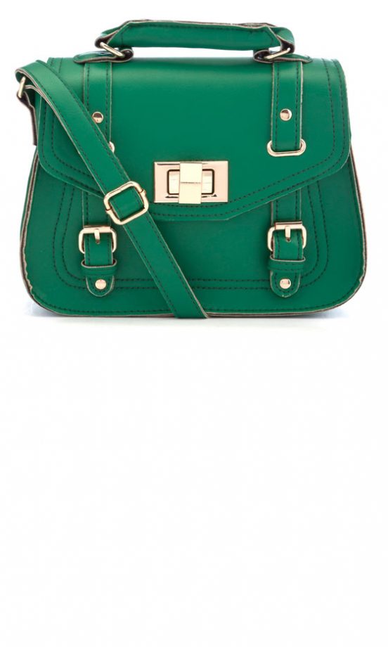 New Look Emerald Green Satchel Bag, £12.99