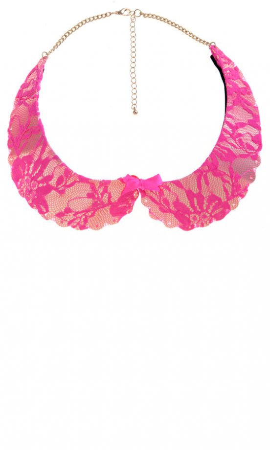 New Look Neon Lace Collar, £8.99