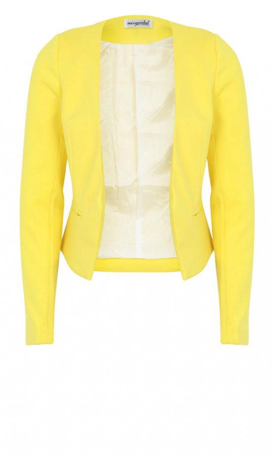 Missguided SS13 Yellow Blazer