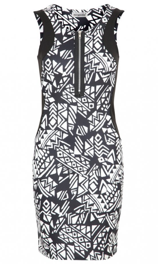Missguided SS13 Monochrome Print Dress