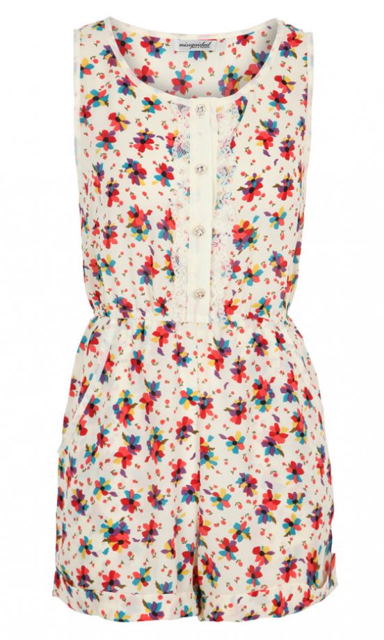 Missguided SS13 Floral Playsuit