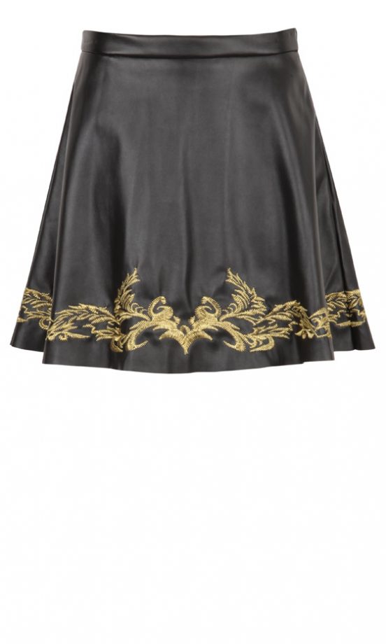 Missguided SS13 PU Skater Skirt