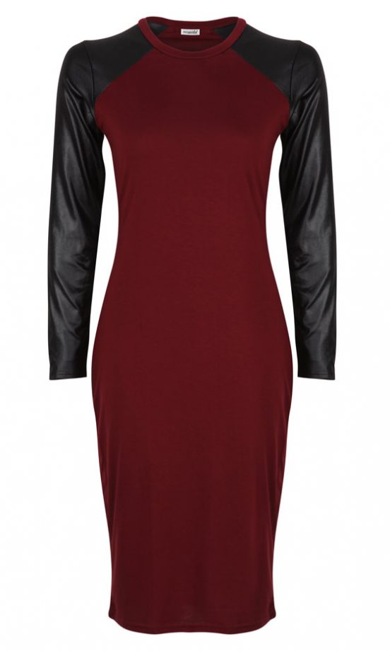 Missguided SS13 PU Sleeve Dress
