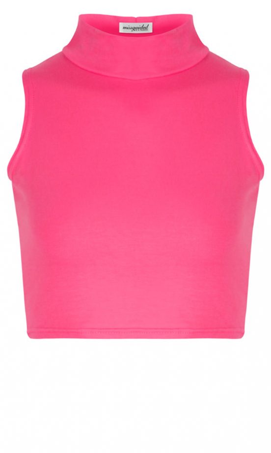 Missguided SS13 Hot Pink Crop Top