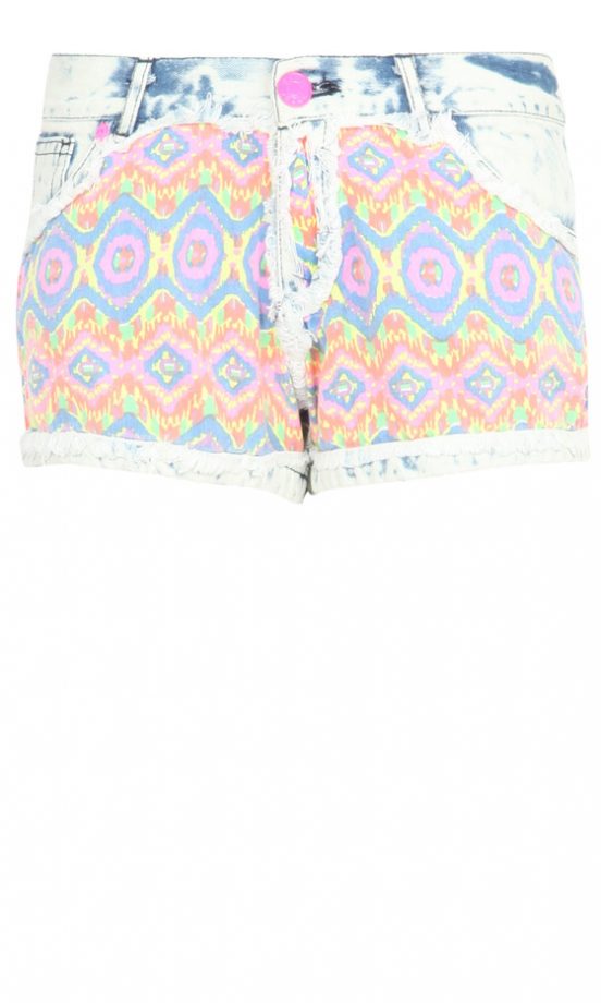 Missguided SS13 Pastel Aztec Shorts