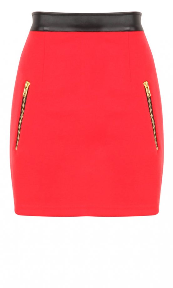 Missguided SS13 Coral Mini Skirt