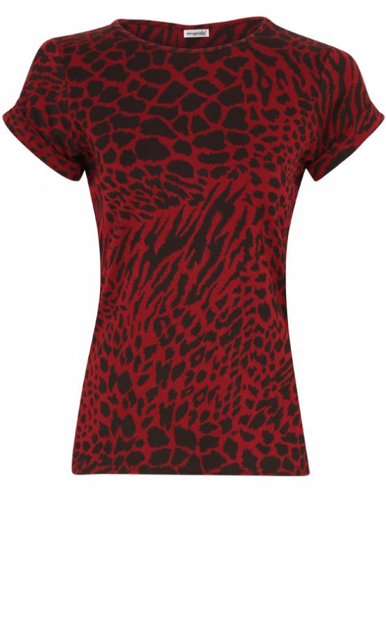 Missguided SS13 Red Leopard Print Top