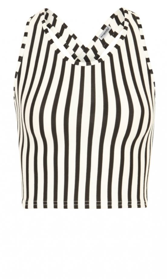 Missguided SS13 Striped Crop Top