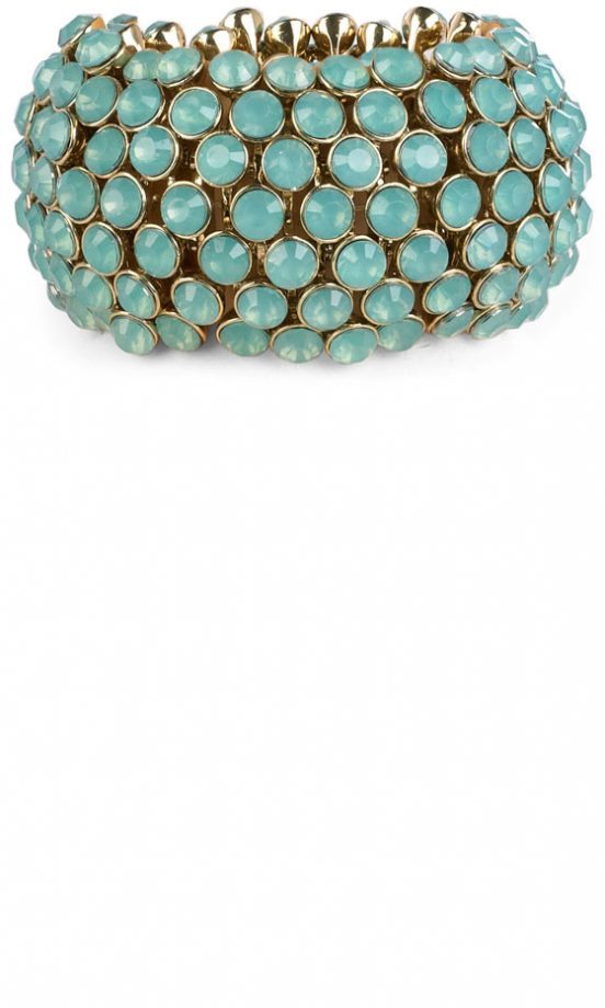 F&F SS13 Aqua Bead Bracelet