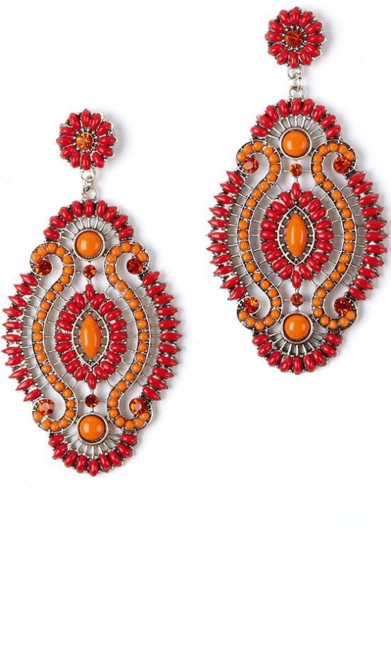 F&F SS13 Bead Pendant Earrings