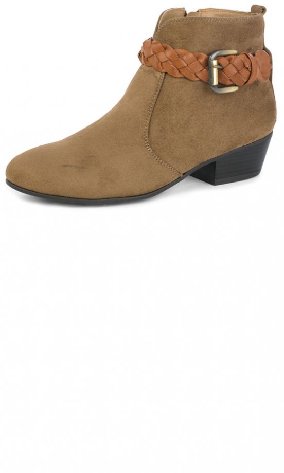 F&F SS13 Tan Boots With Weave Strap