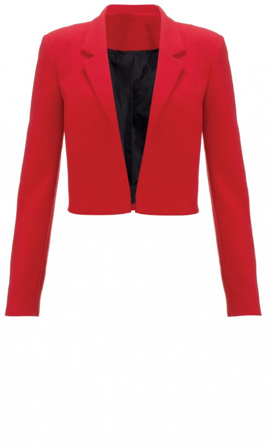 F&F SS13 Cropped Red Blazer